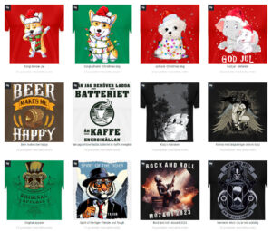 Läs mer om artikeln 12 nya t-shirt motiv