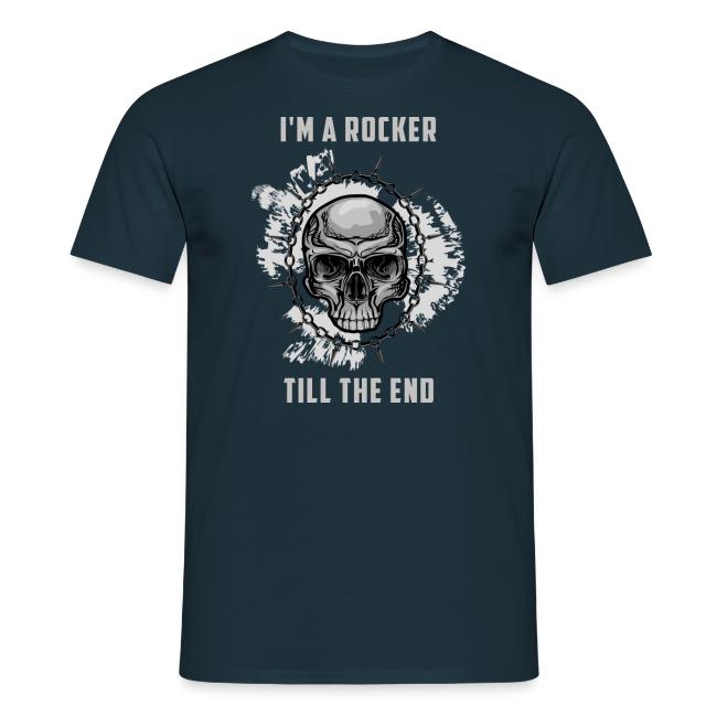 Rock t-shirt med tryck